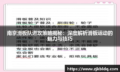 南京滑板队进攻策略揭秘：深度解析滑板运动的魅力与技巧